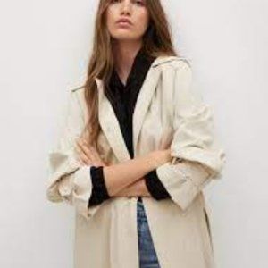 Mango Water repellent Trench XS